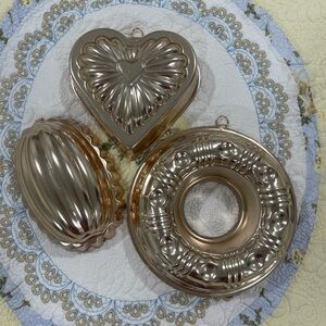 Vintage Copper-Colored Aluminum Molds